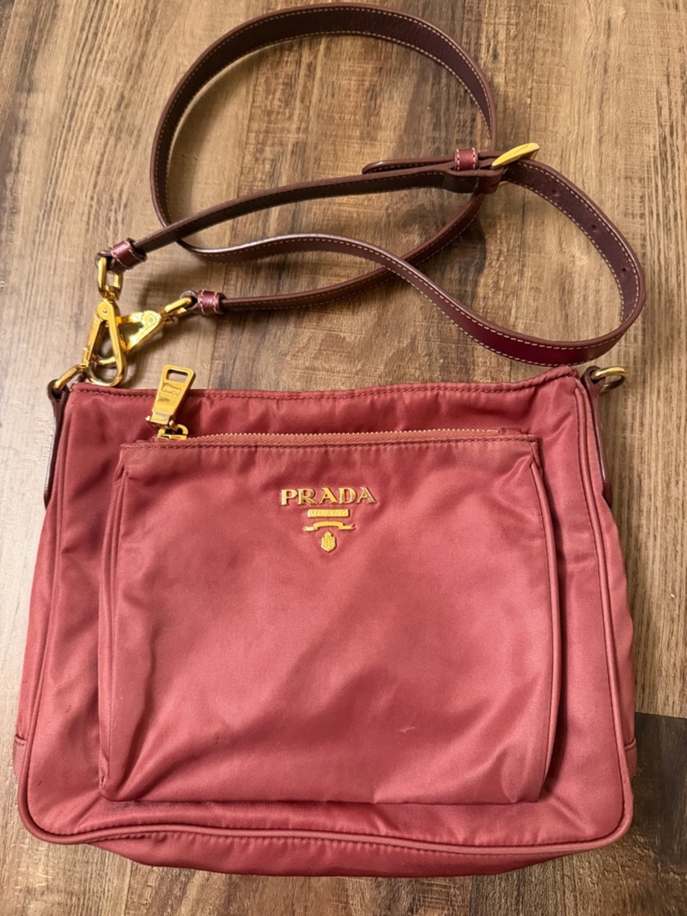 Prada Tessuto Saffiano Nylon crossbody